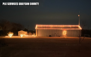 BARNDOMINIUM HOLIDAY LIGHTS 2022 INSTALLATION PLC SERVICES GRAYSON COUNTY