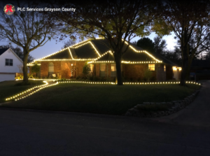 HOLIDAY LIGHT INSTALLATION SERVICE GRAYSON COUNTY PLC SERVICES 2022