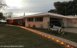 PLC Services Grayson County Christmas Light Installation Sherman TX 2023 white house lights