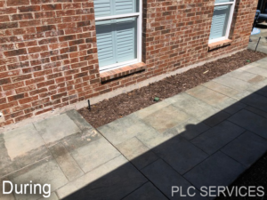 PLC SERVICES - BEFORE + AFTER STONE WALK PATH & LANDSCAPING UPDATES 2023