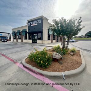 McAlisters Deli Sherman TX Landscaping by PLC Services Grayson County